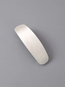 1 chiếc Kẹp tóc bằng kim loại hình chữ nhật, hình bầu dục & hình học có khóa lò xo và lớp sơn bóng sáng bóng thông thường - Nhiều màu - Xem 21