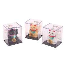 Con mèo may mắn Ô tô/xe hơi Trang trí Đồ chơi Vật trang trí May mắn Sản phẩm Nhựa Thủ công mỹ nghệ Con mèo may mắn Vẫy Tay Mèo Mini Bức tượng nhỏ - trắng - Xem 8