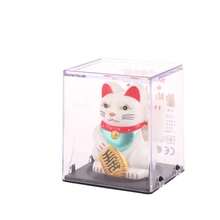 Con mèo may mắn Ô tô/xe hơi Trang trí Đồ chơi Vật trang trí May mắn Sản phẩm Nhựa Thủ công mỹ nghệ Con mèo may mắn Vẫy Tay Mèo Mini Bức tượng nhỏ - trắng - Xem 9