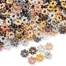 200pcs/Set 6mm Flower Spacer Bead Golden CCB Snowflake Loose Spacer Beads For Jewelry Making DIY Bracelet Supplies - Snowflake - View 12