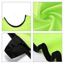 Pack 5 Casacas Chaleco Entrenamiento Deportivo Futbol - Azul - Ver 4