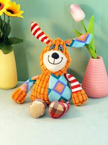 1 chú chó nhồi bông, đồ chơi gặm bền chắc có âm thanh, đồ chơi mài răng cho chó nhỏ/vừa, chỉ dùng cho thú cưng. - trái cam - Xem 10