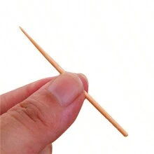 1 Pack Double Head Bamboo Toothpick In Bulk, Disposable Bamboo Packaging, Portable Ultra-Thin Bamboo Toothpicks For Home And Hotel - Yellow - View 7