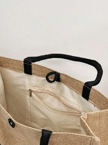 2 Pieces/Set Simple Printed Linen Tote Bag, Simple Bag, Cosmetic Wallet, Large Capacity Cosmetic Bag, Multifunctional Portable Handbag, Thank You Teacher Linen Bag Large Capacity Summer Travel Shopper Bag Christmas Scream Multifunctional Bag Laptop Thanksgiving Winter Purse Holiday Men Gifts Multi-Functional Outdoor Fashionable Casual Dad Gifts Boyfriend Gifts Goyard Vacation Gifts Side Bags Satchel Bag Leather Bag Hobo Bag Travel Essentials Holiday Essentials School Bag Pack Spring Pencil Case