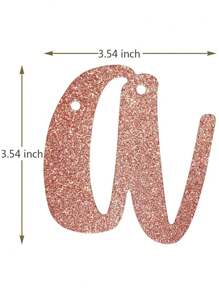 1Set,Happy Sweet 16 Glitter Banner, 16th Birthday Party Sign, Sweet Sixteen Party Supplies - Multicolor - View 4