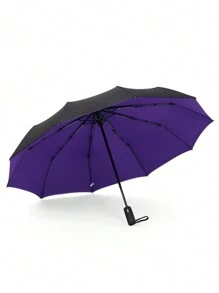 1pc Inverted Anti-Uv Black Coating Ten Rib Umbrella Boy Valentine Heart Valentine Summer Cooling,Beach,Travel - Multicolor - View 6