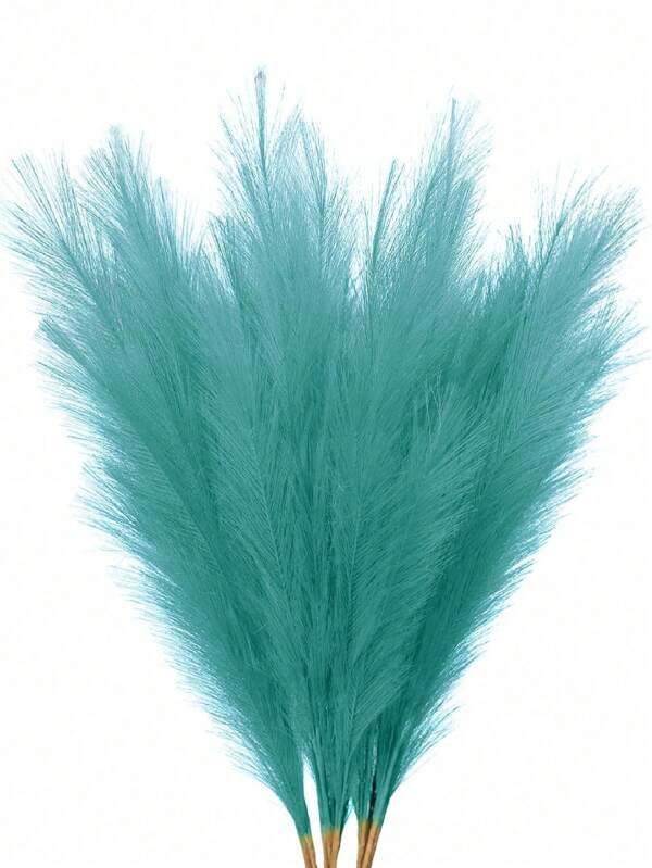 10 pezzi / 20 pezzi - Erba di Pampas artificiale alta 55 cm / 21,65 pollici, erba finta morbida, grande ramo di Pampas finto, riempitivo per vasi, per composizioni floreali, decorazioni per la casa, la cucina, lo stile bohémien, la stanza, il matrimonio, le feste, San Valentino (blu menta), San Valentino, regalo, laurea, autunno