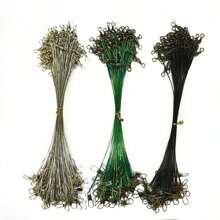 Conjunto De 20 Linhas De Pesca De Aço Extraordinariamente Duráveis E Fortes: Tecnologia Anti-mordida Com Núcleo Fácil De Anexar Giratória E De Leash - Qualidade Confiável Para O Pescador Avid., Padrão Aleatório, Cor Aleatória, Embalagem Aleatória E Partes Enviadas Aleatoriamente. Devido À Medição Manual, Há Um Pequeno Erro. Novos E Antigos Estilos São Enviados Aleatoriamente.