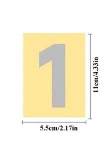 10入組反光郵箱號碼貼紙,經典郵箱數字套裝,適用於郵箱、標誌、窗戶、門、汽車、卡車、家用、商用、地址編號、室內或室外使用 - 銀色 - 查看 2