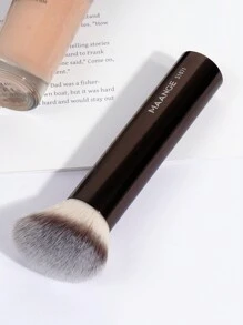 MAANGE 1 pieza Juego de pinceles profesionales para base de maquillaje, pinceles tubulares biselados, herramientas de maquillaje con fibras suaves para un fácil transporte, pinceles para viajar