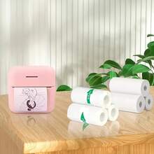 迷你打印機紙張57 X 25mm熱敏標籤紙,貼紙,色紙,白色自粘貼紙紙張,適用於迷你攜帶式袖珍行動打印機 - 杏色 - 查看 4