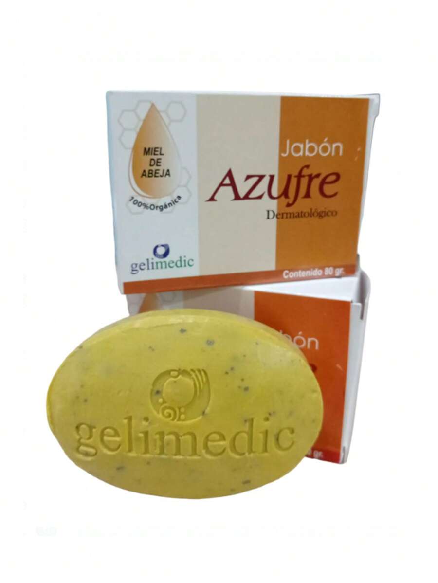 Jabón de Azufre con miel duo - Amarillo Mostaza - Ver 1