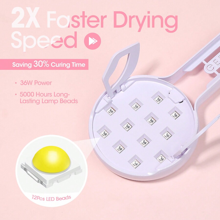 UV LED Nail Lamp Handheld Lamp For Gel Nails Flash Cure Lamp Or Gel