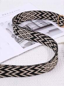 1pc Black Crossbody & Shoulder Strap Adjustable Leisure Bag Strap Detachable Women's Bag Strap Replacement Accessory