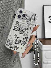 1 Miếng Xám & Đen Loại bướm Ốp lưng & bao da điện thoại Với Trộn màu Hạt In Boho Tương thích với iPhone 15 , 14 , 13 , 12 , 11 , xs , X , XR , SE2 , 7 , 8 Cũng Tương thích với Samsung Thiên hà S23 , S22 , S21 , - Nhiều màu - Xem 2