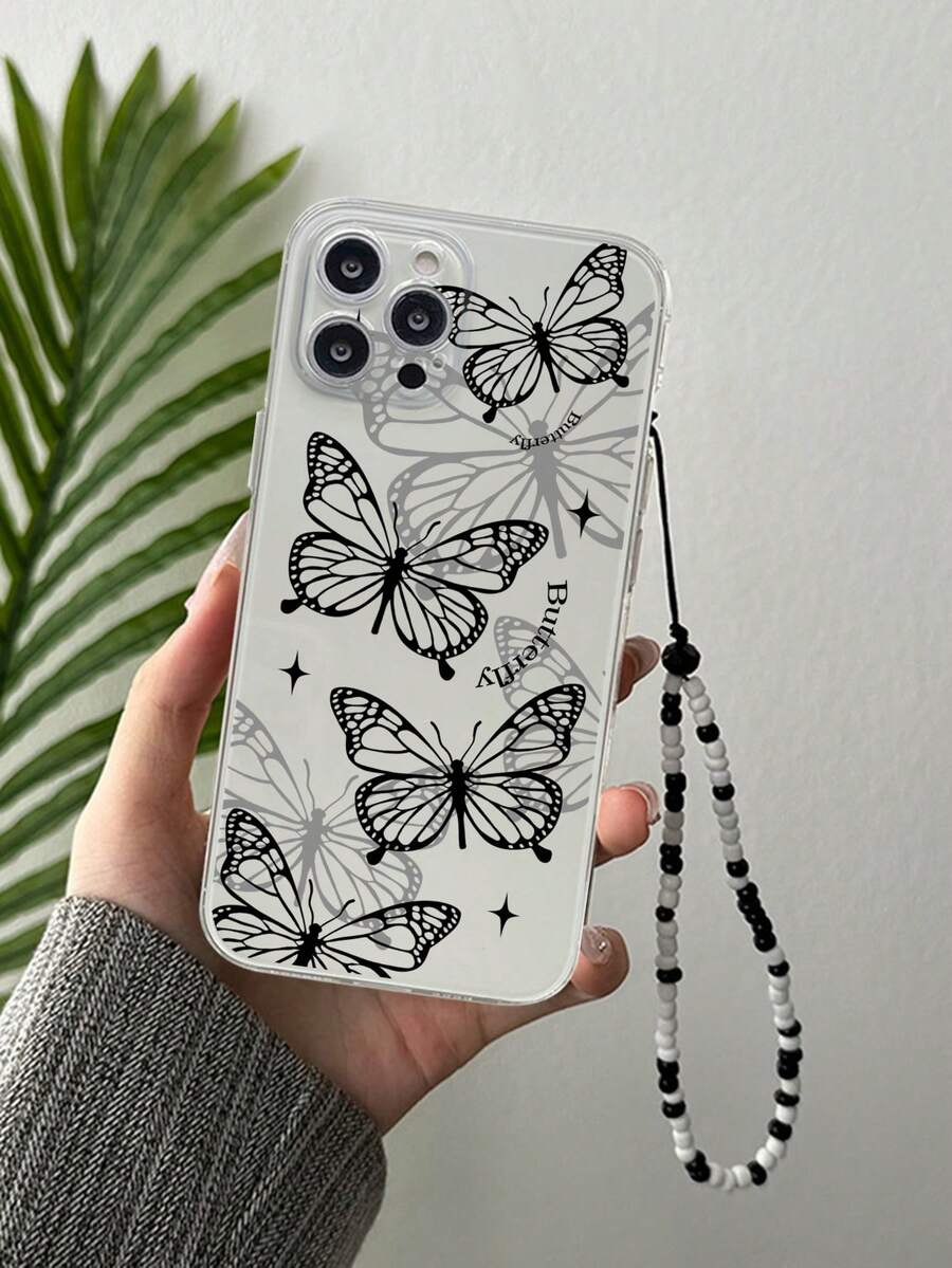 1 Miếng Xám & Đen Loại bướm Ốp lưng & bao da điện thoại Với Trộn màu Hạt In Boho Tương thích với iPhone 15 , 14 , 13 , 12 , 11 , xs , X , XR , SE2 , 7 , 8 Cũng Tương thích với Samsung Thiên hà S23 , S22 , S21 , - Nhiều màu - Xem 1