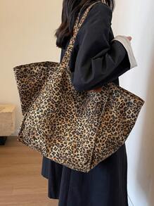 1 Túi đi làm, Túi đeo vai, Túi mua sắm, Túi tote, Túi có cánh, Túi mua sắm di động, nhẹ và dung tích lớn Thích hợp cho du lịch ngày lễ, văn phòng đi làm, lớp học trường học, siêu thị, mua sắm và mua sắm, bệnh viện Thời trang họa tiết da báo Thích hợp cho nhân viên văn phòng, bé gái, học sinh, mẹ, bạn bè, bạn gái, giáo viên, bác sĩ, v.v. Sử dụng hàng ngày với dung tích siêu lớn và túi đựng đồ mua sắm và du lịch hoàn hảo, Túi họa tiết da báo thời trang - màu nâu - Xem 4