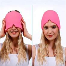 1pc Cold Gel Head Pack, Cold Compress To Relieve The Tension And Pressure Of The Product Device, Fully Wrapped Cold Compress, Hot Compress Cap - Multicolor - View 1