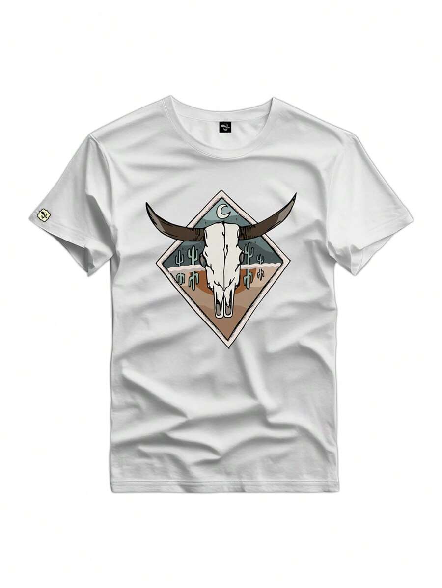 Men T-Shirts - 白色 - 查看 1