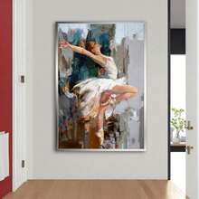 1 Máy Tính Ballerina Người Phụ Nữ Tranh Canvas, Tranh Sơn Dầu Canvas Nghệ Thuật, Cô Gái Nhảy Múa Poster, Nhảy Múa Tường Nghệ Thuật, không khung Tranh Canvas - Nhiều màu - Xem 3