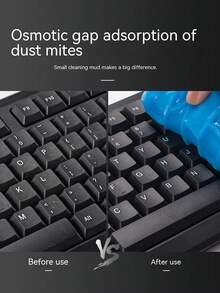 1pc Multi-Functional Crystal Cleaning Gel For Keyboard Cleaning And Dust Removal - Blue - View 5