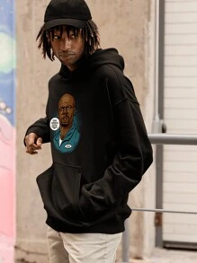 Men Sweatshirts - 黑色 - 查看 3