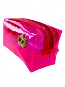 Bolsinha Feminina Porta Moedas Dinheiro Cartão Documento Gloss Transparente CRISTAL