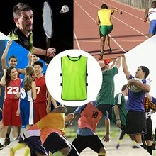 Pack 5 Casacas Chaleco Entrenamiento Deportivo Futbol - Azul - Ver 5