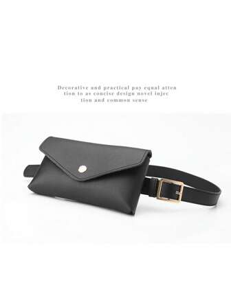 A Minimalist, PU Leather Waist Bag With A Detachable Belt, Featuring A Solid Color Design. Ideal For University Students, Working Women, Daily Wear, Dating, Cycling, Holidays, And Travel. Suitable For Men As Well, Perfect For Gifting Friends, Girlfriends, Or Mothers On Birthdays And Special Occasions