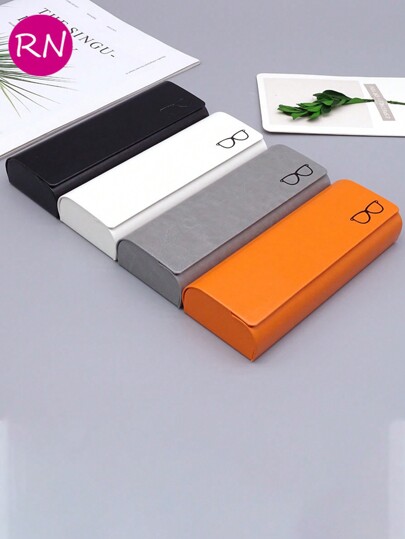 1pc Husă pentru ochelari la modă Pu, în culorile alb, portocaliu, negru, gri, potrivită pentru uz zilnic, studiu, prevenirea presiunii și depozitare, cadou ideal pentru familie, prieteni de Ziua Îndrăgostiților, Ziua Femeii