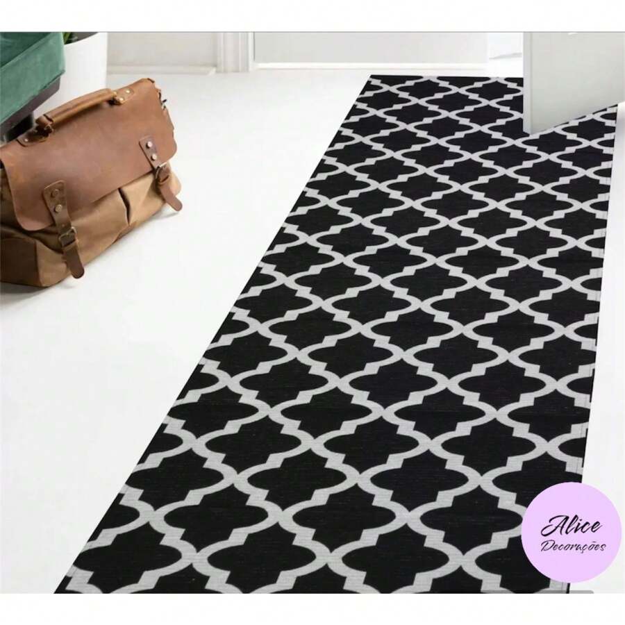 Carpet - Geométrico Preto e Branco - 查看 1