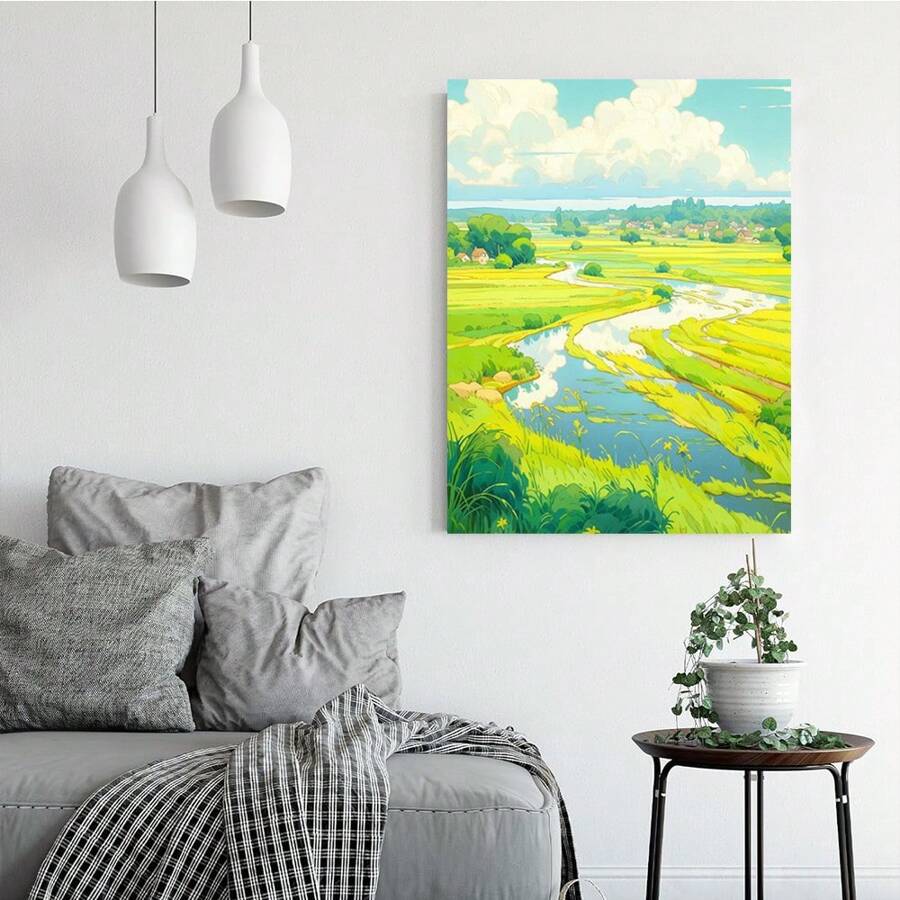 Spring field 3 diy paint by numbers for adults spring field diy oil
