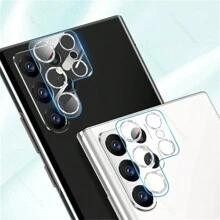 1 Máy Tính Long Lanh Full Kính Bảo Vệ Ống Kính Máy Ảnh Tương Thích Với Samsung S22 S22ultra S23 S24 S23Ultra - Bạc - Xem 4
