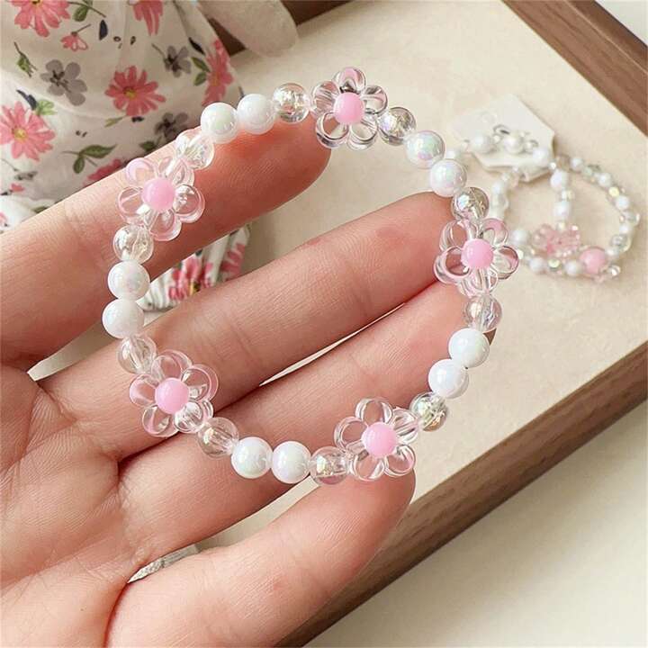 101223  桃の木　蓮花彫りブレスレット17センチ 061502 桃の木素材蓮花彫りブレスレット17センチ （Pin page）