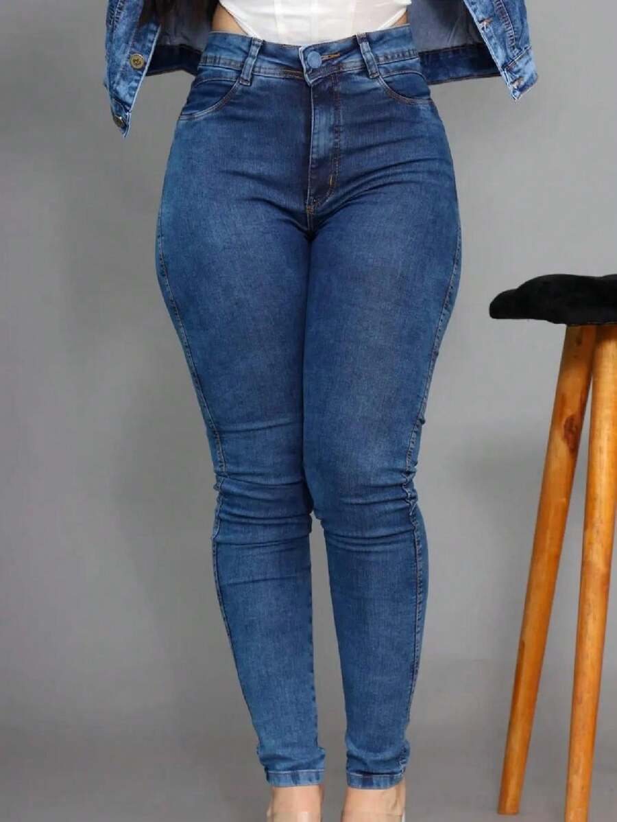 Women Jeans - Rửa tối - Xem 1