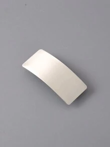 1 chiếc Kẹp tóc bằng kim loại hình chữ nhật, hình bầu dục & hình học có khóa lò xo và lớp sơn bóng sáng bóng thông thường - Nhiều màu - Xem 22