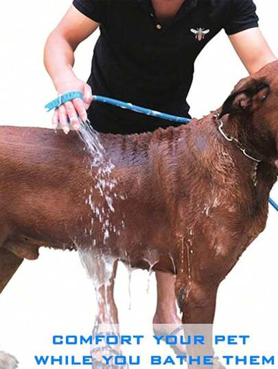 Pet Dog Shower Head, Silicone Massage Shower Head For Golden Retriever, Bichon Frise, Samoyed Dogs