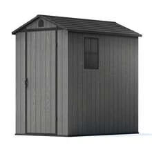 Patiowell 4 Ft X 6 Ft Plastic Shed For Outdoor Storage,Resin Shed With Window For Garden,Backyard,Tool Storage Use - Grey - View 1