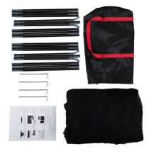 Golf Driving Training Nets Set With Target For Backyard Garage, Foldable Portable Golf Ball Trainer Cage Nets For Men Womens Indoor Use, Best Pro Home Golf Hitting Sports Net System Accessories - Black - View 5