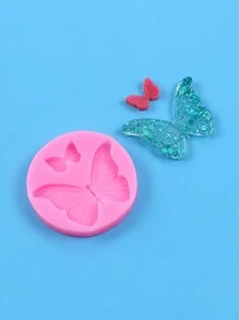 Butterfly Silicone Molds, 1pc Mini Butterfly Fondant Cake Baking Mold For Chocolate Candy Cupcake Cake Topper Decoration Desserts Polymer Clay DIY Sugar Crafts