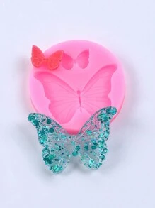 Butterfly Silicone Molds, 1pc Mini Butterfly Fondant Cake Baking Mold For Chocolate Candy Cupcake Cake Topper Decoration Desserts Polymer Clay DIY Sugar Crafts