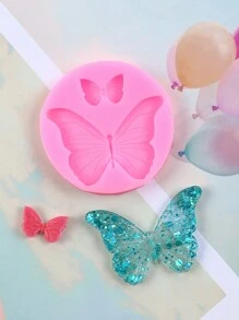 Butterfly Silicone Molds, 1pc Mini Butterfly Fondant Cake Baking Mold For Chocolate Candy Cupcake Cake Topper Decoration Desserts Polymer Clay DIY Sugar Crafts