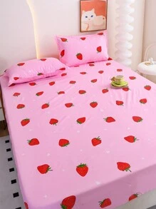 1pc Multicolor Active Printed Fitted Sheet, Modern Country Style Floral Print, Multiple Sizes, Thickened, Mothproof, Not Fading, No Pilling, Soft, Comfortable, Suitable For Home, Bedroom, Outdoor - Multicolor - View 5