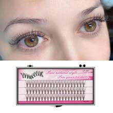 Wimpernlitze, 60 Stücke Individuelle Wimpernkranzbündel Diy Wimpernverlängerung 8-15mm Wimpernkranzliter Wispy Wimpern Super Dünner Band Wiederverwendbar