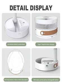 Portable Fans - White - View 2