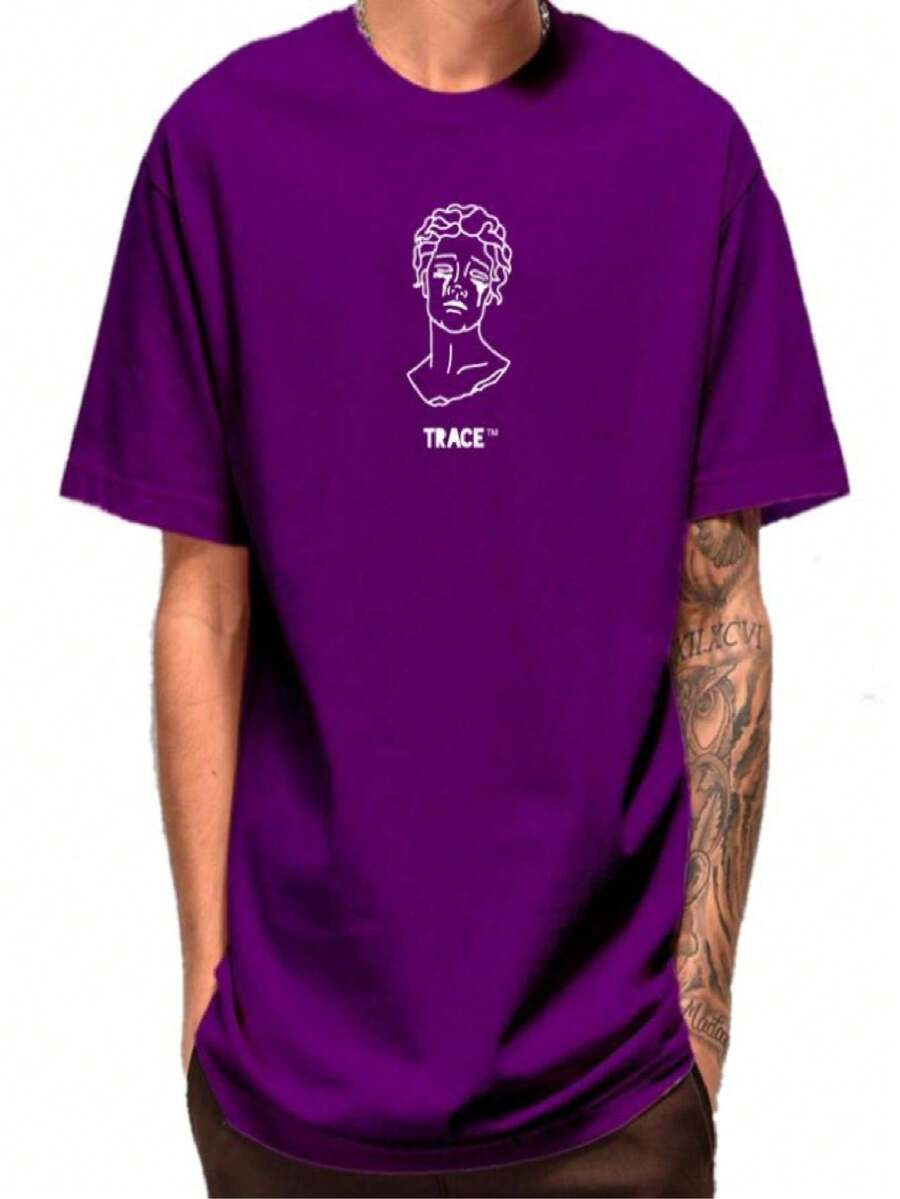Trace Black Men T-Shirts - Màu tím - Xem 1