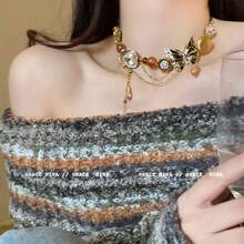 1 Miếng Retro Mặt dây chuyền con bướm Dây chuyền Thiết kế độc nhất Cao-kết thúc Phụ kiện Đối với Áo len ( Thích hợp Đối với Mặc hàng ngày ) - Nhiều màu - Xem 7