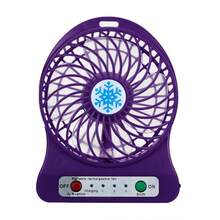 Mini Fan Ventilador Recarregável Usb Portátil 3 Velocidades Mini Fan - Multicolorido - Visão 2