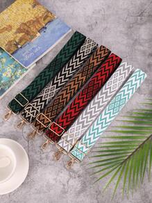 1pc Black Crossbody & Shoulder Strap Adjustable Leisure Bag Strap Detachable Women's Bag Strap Replacement Accessory