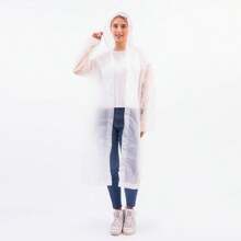 Impermeable transparente simple para adulto - Blanco - Ver 2